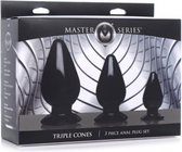 Triple Cones Anaalplug Set Van 3 - Master Series - Buttplug Set