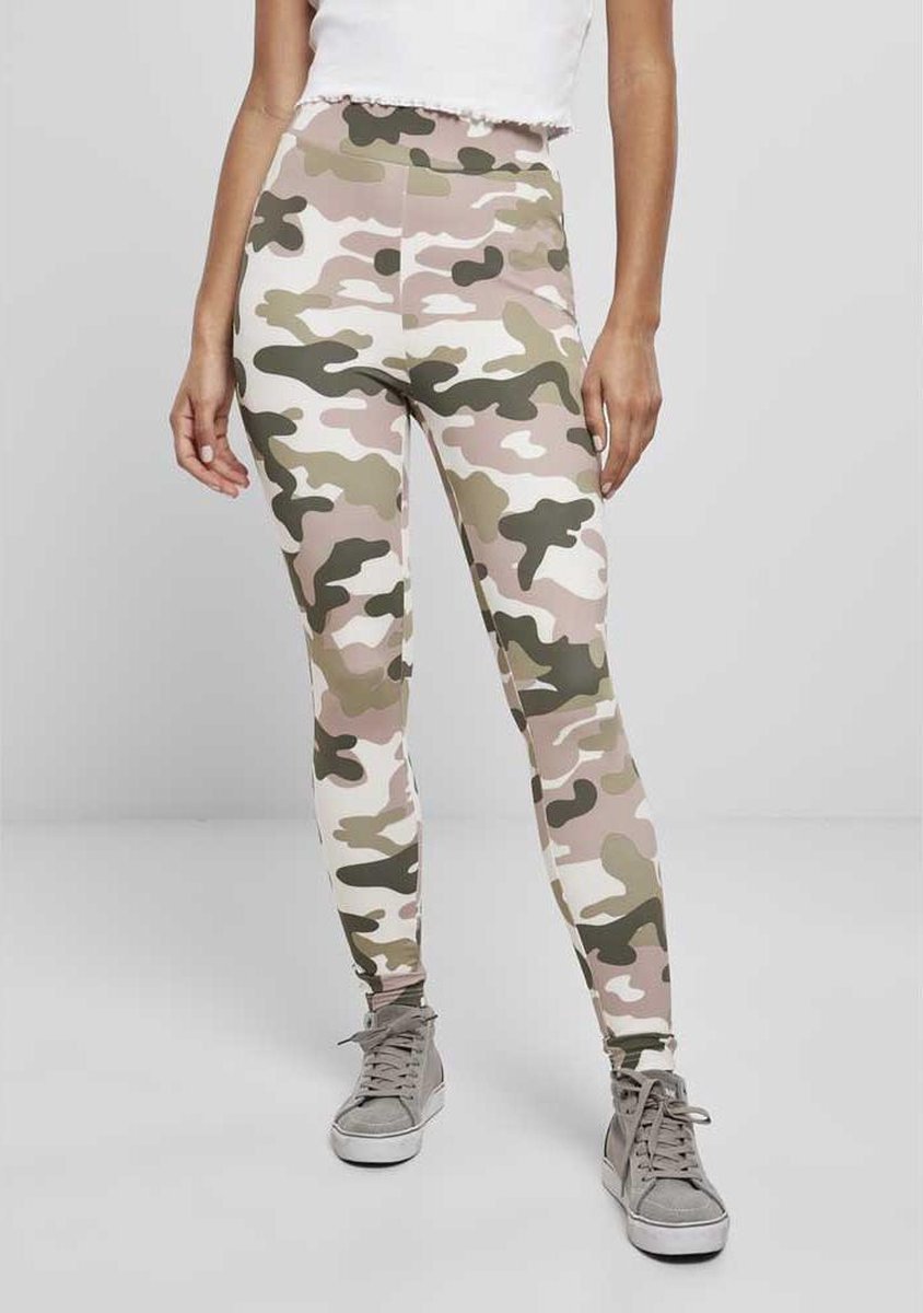 Urban Classics High Waist Camo Tech Sportlegging – Multicolours Multicolor