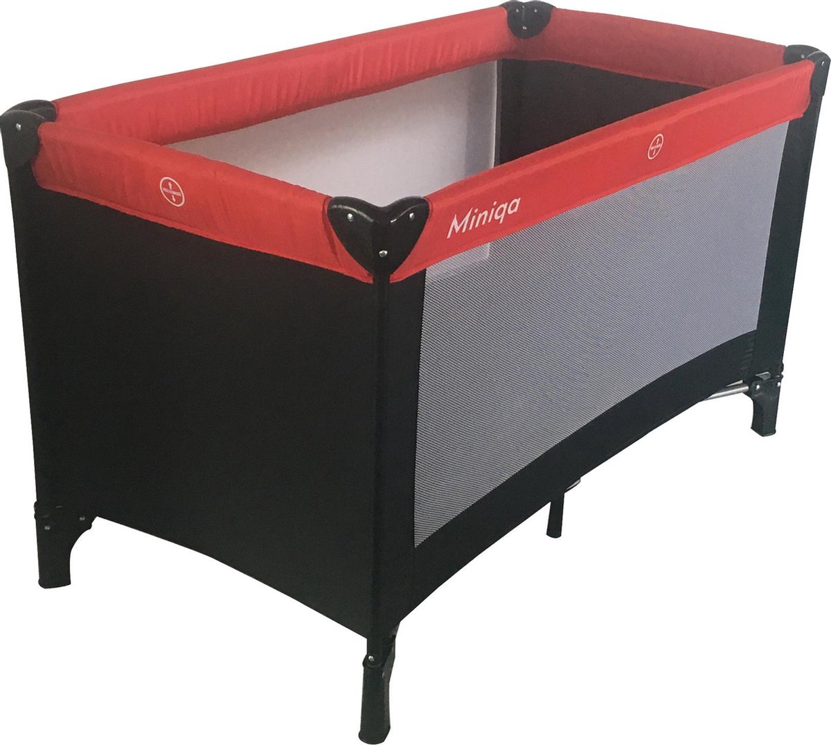 CARETERO Basic Plus babyreisbedje met matras 120x60 cm - Opvouwbaar reisbedje voor baby's tot 15 kg - vanaf geboorte tot 4 jaar - inclusief transporttas - Grafiet