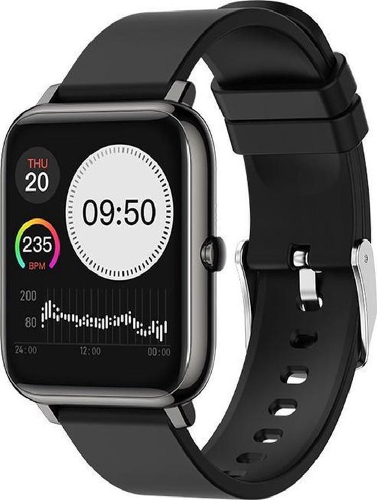 Integraal verdamping circulatie Smartwatch Rankos P22 - Sporthorloge - Smartwatches Dames & Heren - Zwart  -... | bol.com