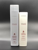 L'anza Healing Colorcare set Silver Brightening Shampoo 300ml en Color-Preserving Conditioner 250ml - no yellow