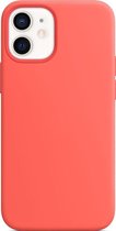 Coque Arrière En Siliconen MagSafe De Mobigear Color Pour iPhone 12 Mini - Rose