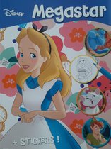 Disney Kleurboek Assepoester met Stickers ca 150 pagina's met kleurplaten van alles diney vrienden, Dombo, Peter Pan, Elfje, Bambi, Assepoester, Megastar