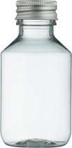 Lege Plastic Fles 100 ml PET transparant - met aluminium dop - set van 10 stuks - Navulbaar - Leeg
