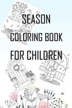 Month and season coloring book for children