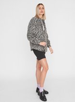 Noisy May Dames HONJA L/S ZEBRA SHAKET Grijze Zebra Print Shaket - Maat L