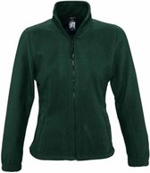 SOLS Dames/dames North Full Zip Fleece Jacket (Bosgroen)