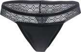 Lekvrije Menstruatie ondergoed slipje - M (period panties) - Zwarte Onderbroek met absorptie -  Sexy String Lingerie