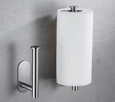 Keuken papierrol - Accessoires - Toilethouder Roestvrij Staal -  Badkamer - Tissue Handdoek  - Accessoires Rack Houders - Zilver