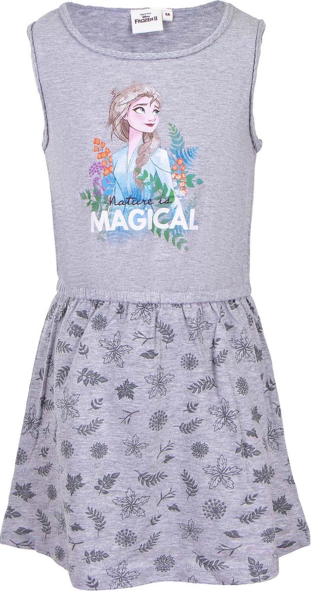 Disney Frozen - Jurk - Grijs - 8 jaar - maat 128