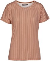 ESSENZA Ellen Striped Top Korte Mouw Ginger - L