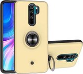 Voor Xiaomi Redmi Note 8 Pro 2 in 1 PC + TPU beschermhoes met 360 graden roterende ringhouder (goud)