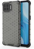 Voor OPPO F17 Pro schokbestendige honingraat pc + TPU-hoes (grijs)