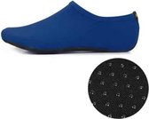 Anti-slip kunststof korrel textuur dikke doek enige effen kleur duiken schoenen en sokken  één paar  grootte: XS (marineblauw)