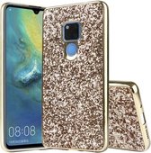 Glittery poeder schokbestendig TPU-hoesje voor Huawei Mate 20 (goud)