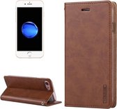 GOOSPERY BLUE MOON voor iPhone 8 & 7 Crazy Horse Texture Horizontale Flip Leren Case met Kaartsleuven & Portemonnee & Houder (Bruin)