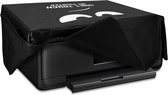 kwmobile hoes voor Canon Pixma TS6250 / 6150 / 8150 / 9150 - Beschermhoes voor printer - Cover in wit / zwart - Don't Touch My Printer design