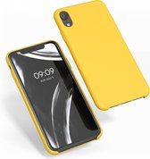 kwmobile telefoonhoesje voor Apple iPhone XR - Hoesje met siliconen coating - Smartphone case in honinggeel