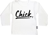 KMDB Shirtje Longsleeve Chick White Meisjes Wit - Maat 62