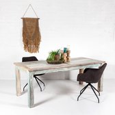 Boho Ibiza - Eettafel Valverde Gekleurd - 180x90cm