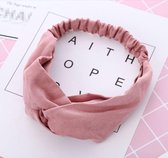Haarband elastiek Roze