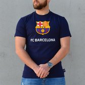 FC Barcelona T-shirt logo - volwassenen - maat XXL - blauw