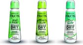 Garnier Fructis Droogshampoo Pack 3 x 100ml - Coco Water, Mint Fresh & Yuzu Lemon