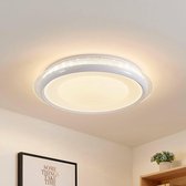 Lindby - LED plafondlamp- met dimmer - CCT  - 1licht - metaal, kunststof - H: 10 cm - wit - Inclusief lichtbron