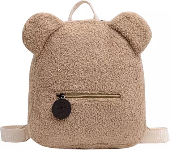 SIIDDS Teddy backpack kids - crème/beige - sac à dos - sac à dos - cartable - sac - enfant - bambin - bambin - teddy - crème - beige