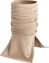 Coolibar - UV-werende halsbescherming voor volwassenen - Key West - Donker Taupe - maat L/XL