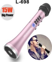Microfoon l-698-mega-microfoon-bluetooth-luidspreker-draagbare-karaoke-microfoon-speaker-met-equalizer-voor-smartphone