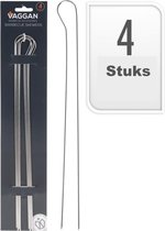 Bbq pennen dubbel 4 stuks 32cm
