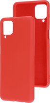 Mobiparts Siliconen Cover Case Samsung Galaxy A12 (2021) Scarlet Rood hoesje