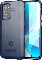 OnePlus 9 Pro hoesje - Rugged Shield TPU Gelcase - Blauw - GSM Hoesje - Telefoonhoesje Geschikt Voor: OnePlus 9 Pro