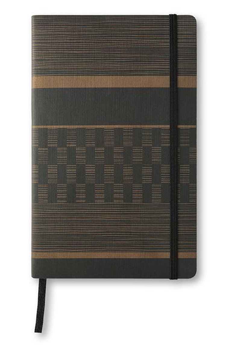 Castelli Milano A5 notitieboek Tatami - bruin - inhoud met lijnen - 130x210 mm - Made in Italy