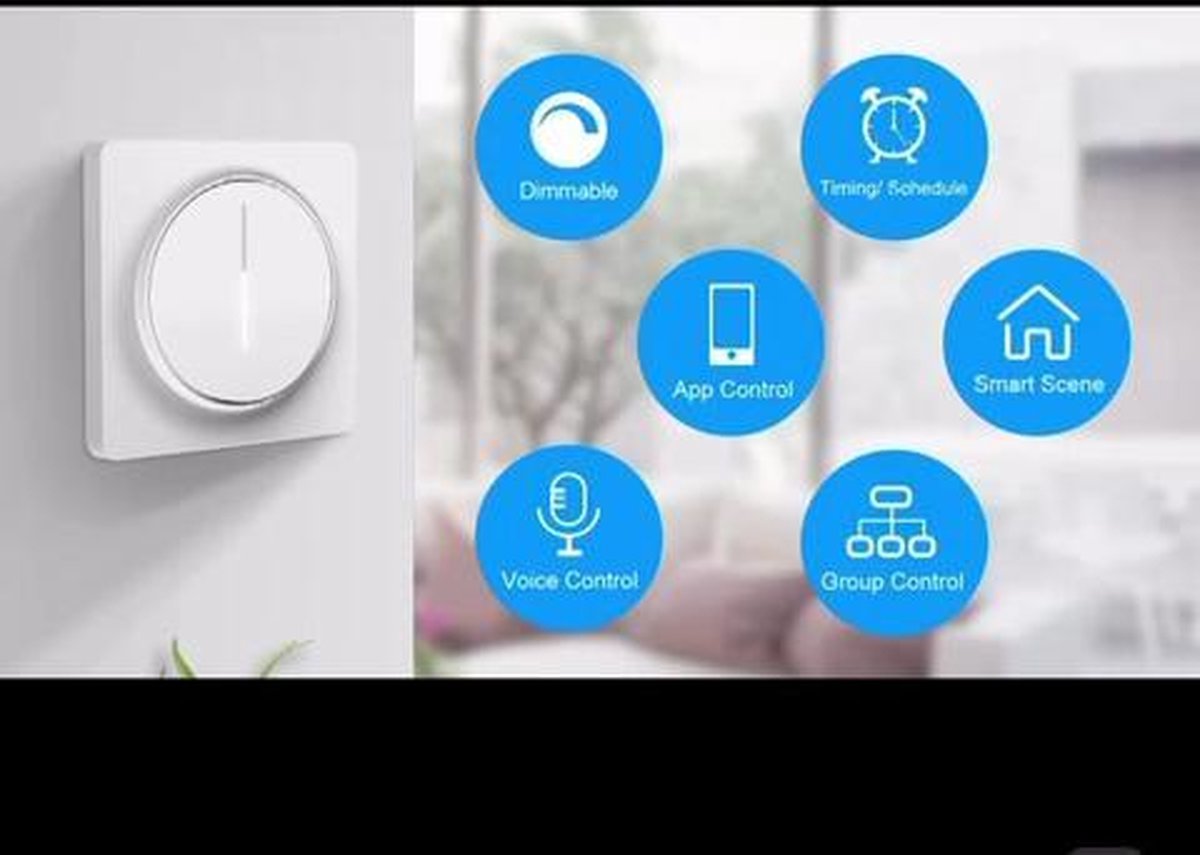 GoSmart Smart Home Interrupteur De Scène Portable Avec Affic