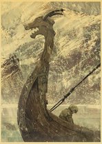 Vinland Saga Drakkar Boat Anime Manga Poster 42x30cm