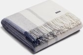 ALPAKA - Classic Check - Alpaca-wollen Plaid – Blue/Silver – 150 x 200