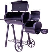 LumberQ Houtskool Barbecue - XL - Grilloppervlak (LxB) 70 x 35 cm - Met Thermometer - Zwart