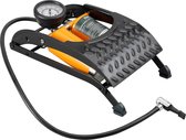 RAC Barrel-voetpomp - met manometer -  dubbele cilinder