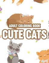 Adult Coloring Book Cute Cats