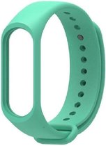 Siliconen bandje - geschikt voor Xiaomi Mi Band 3 / 4  - Mint Groen