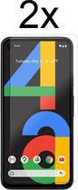 Google Pixel 4a screenprotector - Beschermglas Google pixel 4a screen protector - 2 stuks