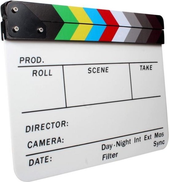 Director Clapper Board / Scene Board / Clapboard / Filmklapper - Kleur