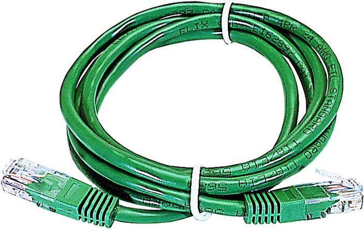 UTP kabel - RJ45 mannelijk - RJ45 mannelijk - Cat. 5E - Groen - 3m