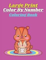 Large Print Color By Number Coloring Book