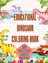 Educational Dinosaur Coloring book