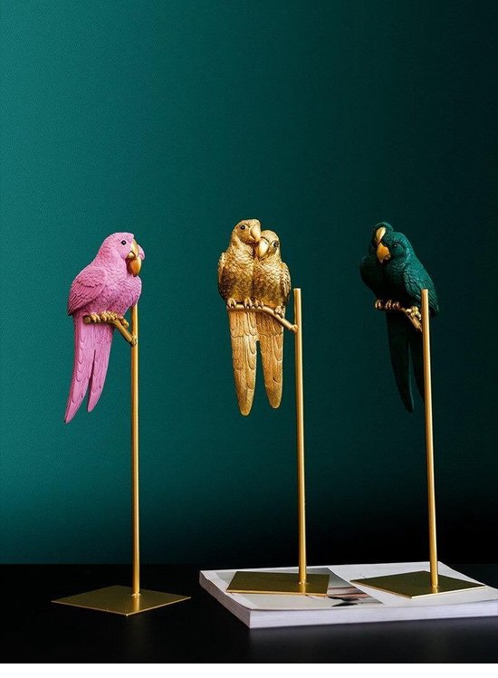 BESPORTBLE Kunstmatige Papegaai Simulatie Decoratie Levendig Papegaai Model Ornament Voor Tuin Interieur Voor Woonkamer Slaapkamer Kinderkamer Buitenruimte