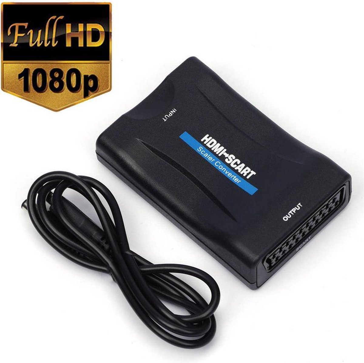 HDMI naar SCART converter - HDMI Converter - 1080p Scart to HDMI - Scart Omvormer - Adapter - HD