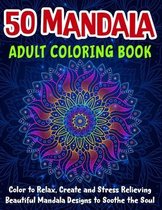 50 Mandala Adult Coloring Book